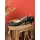 Lace-Up Pointed-Toe Shallow Cut Split-Joint Pumps Lace-Up Pointed-Toe Shallow Cut Split-Joint Pumps
