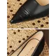 Lace-Up Pointed-Toe Shallow Cut Split-Joint Pumps Lace-Up Pointed-Toe Shallow Cut Split-Joint Pumps