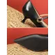 Lace-Up Pointed-Toe Shallow Cut Split-Joint Pumps Lace-Up Pointed-Toe Shallow Cut Split-Joint Pumps