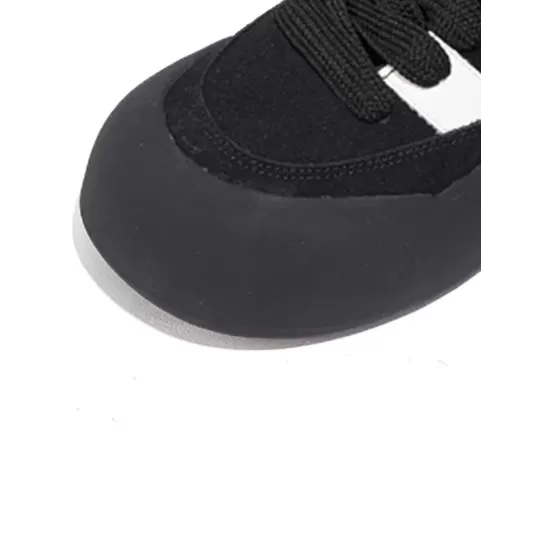 Lace-Up Round-Toe Split-Joint Flat Shoes Lace-Up Round-Toe Split-Joint Flat Shoes