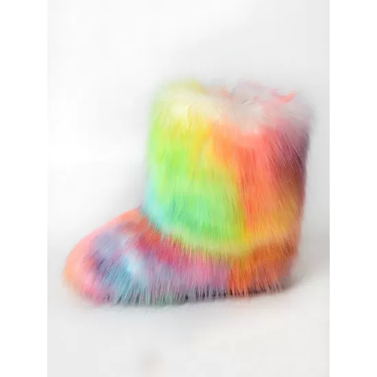 Colorful Keep Warm Round-Toe Boots Colorful Keep Warm Round-Toe Boots