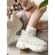 Round-Toe Split-Joint Velvet Platform Shoes Boots Round-Toe Split-Joint Velvet Platform Shoes Boots