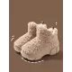 Round-Toe Split-Joint Velvet Platform Shoes Boots Round-Toe Split-Joint Velvet Platform Shoes Boots
