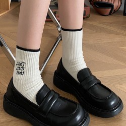 Round-Toe Split-Joint Platform Shoes Mary Janes
