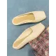 Open Toe Split-Joint Square-Toe Woven Slippers&Mules Open Toe Split-Joint Square-Toe Woven Slippers&Mules