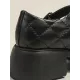 Rhombic Round-Toe Shallow Cut Split-Joint Platform Shoes Rhombic Round-Toe Shallow Cut Split-Joint Platform Shoes
