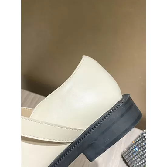 Belt Buckle Round-Toe Shallow Cut Split-Joint Mary Janes Belt Buckle Round-Toe Shallow Cut Split-Joint Mary Janes