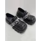 Chains Pleated Split-Joint Square-Toe Platform Shoes Mary Janes Chains Pleated Split-Joint Square-Toe Platform Shoes Mary Janes