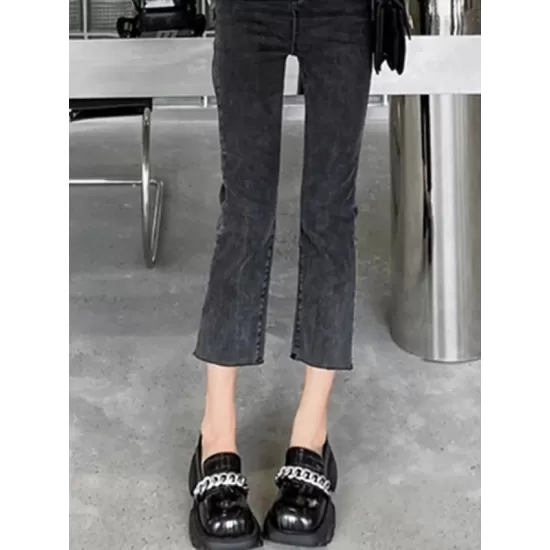 Chains Pleated Split-Joint Square-Toe Platform Shoes Mary Janes Chains Pleated Split-Joint Square-Toe Platform Shoes Mary Janes