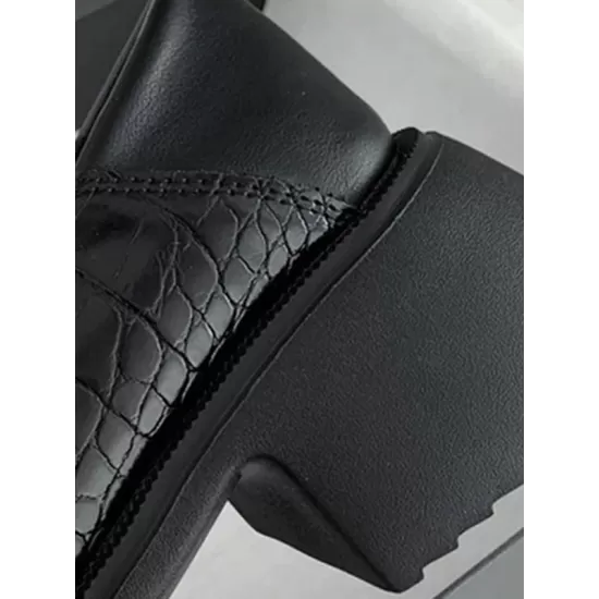 Chains Pleated Split-Joint Square-Toe Platform Shoes Mary Janes Chains Pleated Split-Joint Square-Toe Platform Shoes Mary Janes