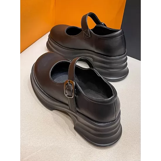 Belt Buckle Platform Shoes Mary Janes Belt Buckle Platform Shoes Mary Janes