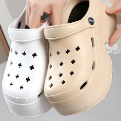 Hollow Sandals Crocs Slippers Platform Shoes