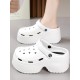 Hollow Sandals Crocs Slippers Platform Shoes Hollow Sandals Crocs Slippers Platform Shoes