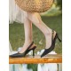Chains Pointed-Toe Split-Joint Sling Shoes Sandals Chains Pointed-Toe Split-Joint Sling Shoes Sandals