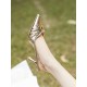 Pleated Pointed-Toe Split-Joint Sling Shoes Sandals Pleated Pointed-Toe Split-Joint Sling Shoes Sandals