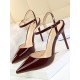 Belt Buckle Pointed-Toe Shiny Split-Joint Sandals Pumps Belt Buckle Pointed-Toe Shiny Split-Joint Sandals Pumps