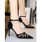 Hollow Pointed-Toe Split-Joint Pumps Sandals