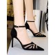 Hollow Pointed-Toe Split-Joint Pumps Sandals Hollow Pointed-Toe Split-Joint Pumps Sandals