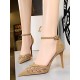 Hollow Pointed-Toe Split-Joint Pumps Sandals Hollow Pointed-Toe Split-Joint Pumps Sandals