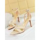 Hollow Knot Open Toe Split-Joint Pumps Sandals Hollow Knot Open Toe Split-Joint Pumps Sandals