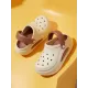 Hollow Round-Toe Shallow Cut Split-Joint Slippers Sandals Crocs Hollow Round-Toe Shallow Cut Split-Joint Slippers Sandals Crocs