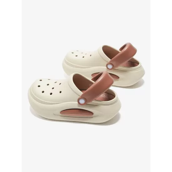 Hollow Round-Toe Shallow Cut Split-Joint Slippers Sandals Crocs Hollow Round-Toe Shallow Cut Split-Joint Slippers Sandals Crocs