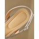 Belt Buckle Flower Shape Hollow Split-Joint Square-Toe Sandals Belt Buckle Flower Shape Hollow Split-Joint Square-Toe Sandals