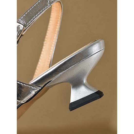 Belt Buckle Flower Shape Hollow Split-Joint Square-Toe Sandals Belt Buckle Flower Shape Hollow Split-Joint Square-Toe Sandals