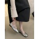 Belt Buckle Shallow Cut Split-Joint Square-Toe Mary Janes Flats Belt Buckle Shallow Cut Split-Joint Square-Toe Mary Janes Flats