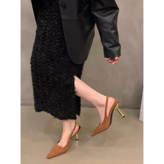 Hollow Pointed-Toe Split-Joint Sling Shoes Sandals Pumps Hollow Pointed-Toe Split-Joint Sling Shoes Sandals Pumps