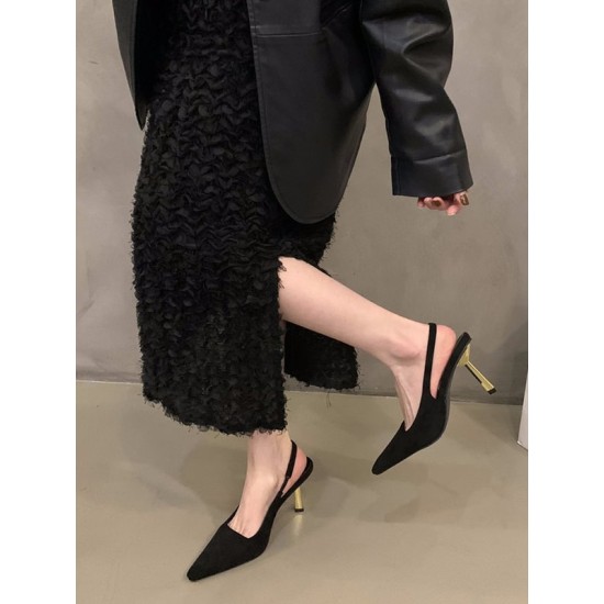 Hollow Pointed-Toe Split-Joint Sling Shoes Sandals Pumps Hollow Pointed-Toe Split-Joint Sling Shoes Sandals Pumps