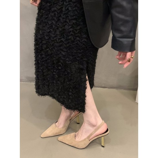 Hollow Pointed-Toe Split-Joint Sling Shoes Sandals Pumps Hollow Pointed-Toe Split-Joint Sling Shoes Sandals Pumps