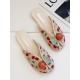 Open Toe Printed Round-Toe Split-Joint Slippers Open Toe Printed Round-Toe Split-Joint Slippers