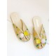 Open Toe Printed Round-Toe Split-Joint Slippers Open Toe Printed Round-Toe Split-Joint Slippers