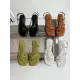 Belt Buckle Hollow Solid Color Square-Toe Sandals Platform Shoes Belt Buckle Hollow Solid Color Square-Toe Sandals Platform Shoes
