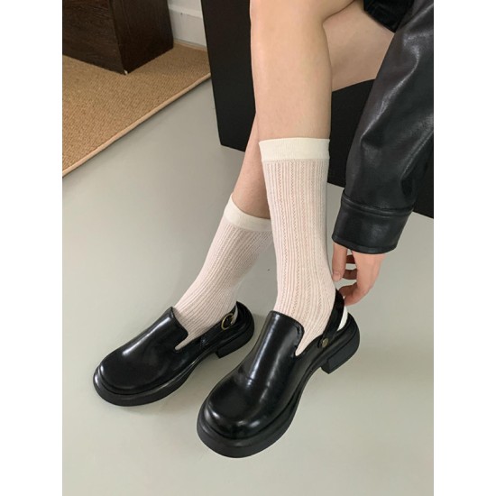 Buckle Round-Toe Split-Joint Sandals Mules&Slides Loafers Buckle Round-Toe Split-Joint Sandals Mules&Slides Loafers