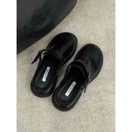 Buckle Round-Toe Split-Joint Sandals Mules&Slides Loafers Buckle Round-Toe Split-Joint Sandals Mules&Slides Loafers