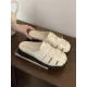 Hollow Round-Toe Split-Joint Woven Slippers&Mules Sandals Hollow Round-Toe Split-Joint Woven Slippers&Mules Sandals