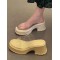 Open Toe Round-Toe Split-Joint Transparent Slippers Pumps Sandals