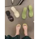 Open Toe Round-Toe Split-Joint Transparent Slippers Pumps Sandals Open Toe Round-Toe Split-Joint Transparent Slippers Pumps Sandals