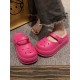 Hollow Round-Toe Solid Color Slippers Sandals Hollow Round-Toe Solid Color Slippers Sandals
