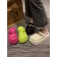 Hollow Round-Toe Solid Color Slippers Sandals Hollow Round-Toe Solid Color Slippers Sandals