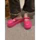 Hollow Round-Toe Solid Color Slippers Sandals Hollow Round-Toe Solid Color Slippers Sandals