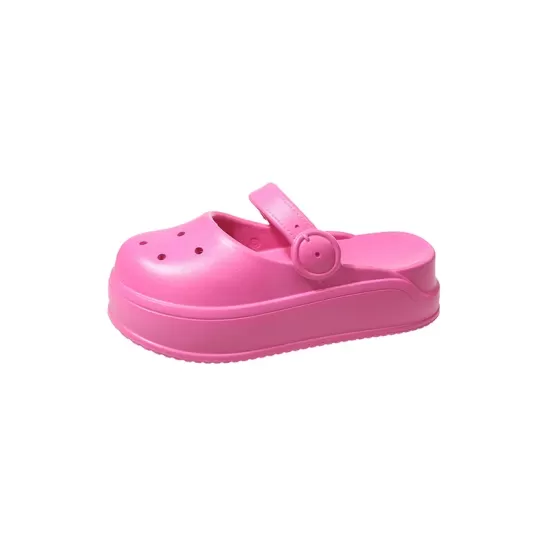 Hollow Round-Toe Solid Color Slippers Sandals Hollow Round-Toe Solid Color Slippers Sandals