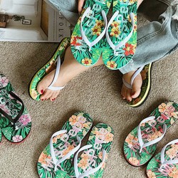 Summer Leisure Flip Flops Outdoor Wear Flat-Bottom Non-Slip Beach Shoes