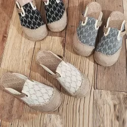 Rhombic Flat Shoes Casual Shoes Slippers