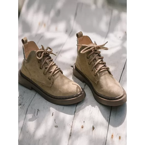 Casual Solid Color Martin Boots Shoes Casual Solid Color Martin Boots Shoes