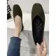 Solid Color Square-Toe Low Heels Flat Shoes Solid Color Square-Toe Low Heels Flat Shoes