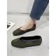 Solid Color Square-Toe Low Heels Flat Shoes Solid Color Square-Toe Low Heels Flat Shoes