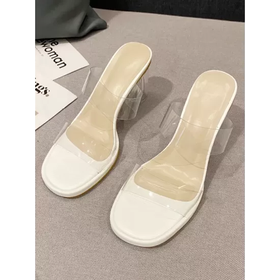 Open Toe Transparent Sandals Platform Shoes Open Toe Transparent Sandals Platform Shoes